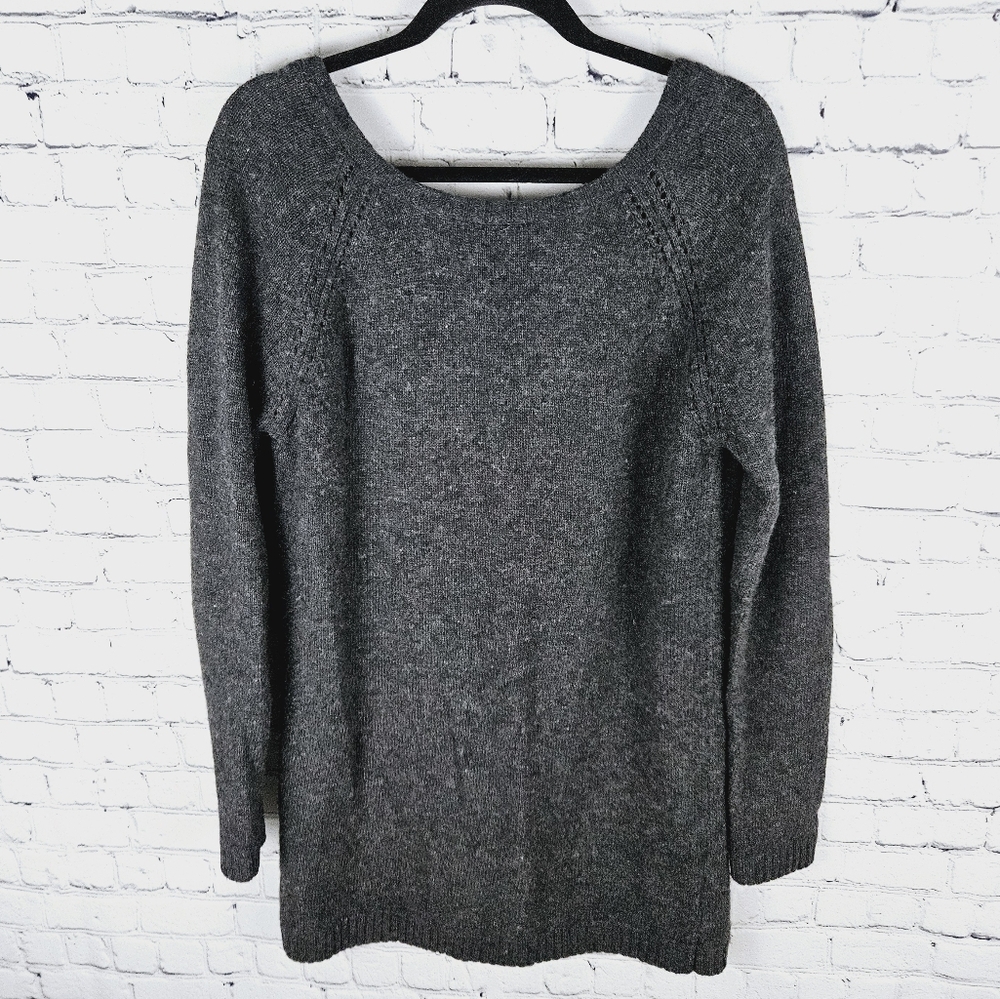 MINIMUM | Sage Jumper low back long wool blend knit sweater
